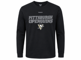 Дитяча футболка з довгим рукавом Reebok NHL Pittsburgh Penguins